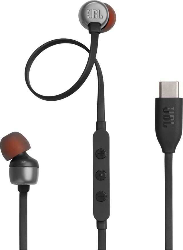 JBL Tune 310 USB C in-ear høretelefoner (sort)