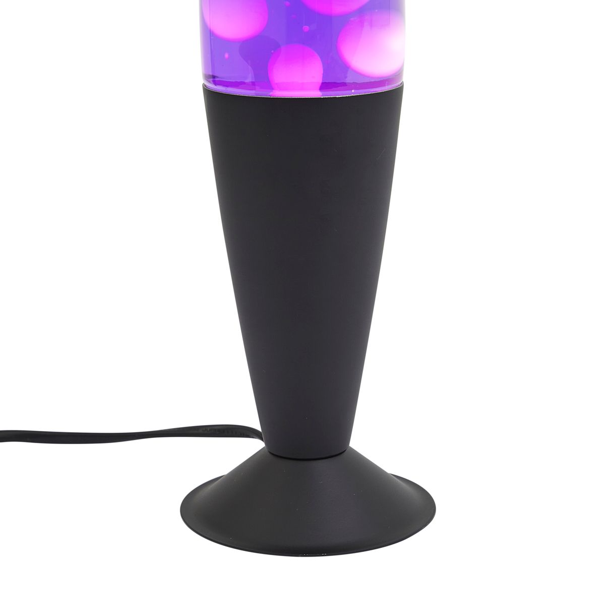 Lavalamp paars met witte wax incl. LED - Molten Lava