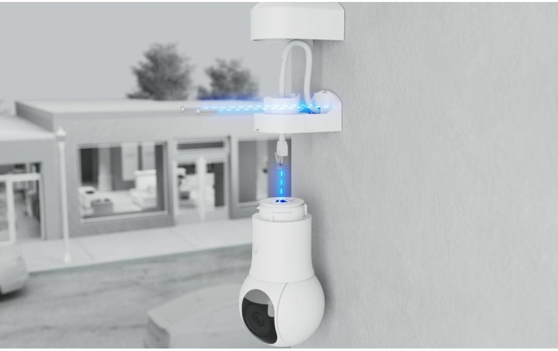 Netzwerkkamera G5 PTZ Weiss<br>Kompakte PTZ-Kamera mit 2K-Auflösung, Smart Detection und wetterfestem Gehäuse für professionelle Sicherheitsanwendungen