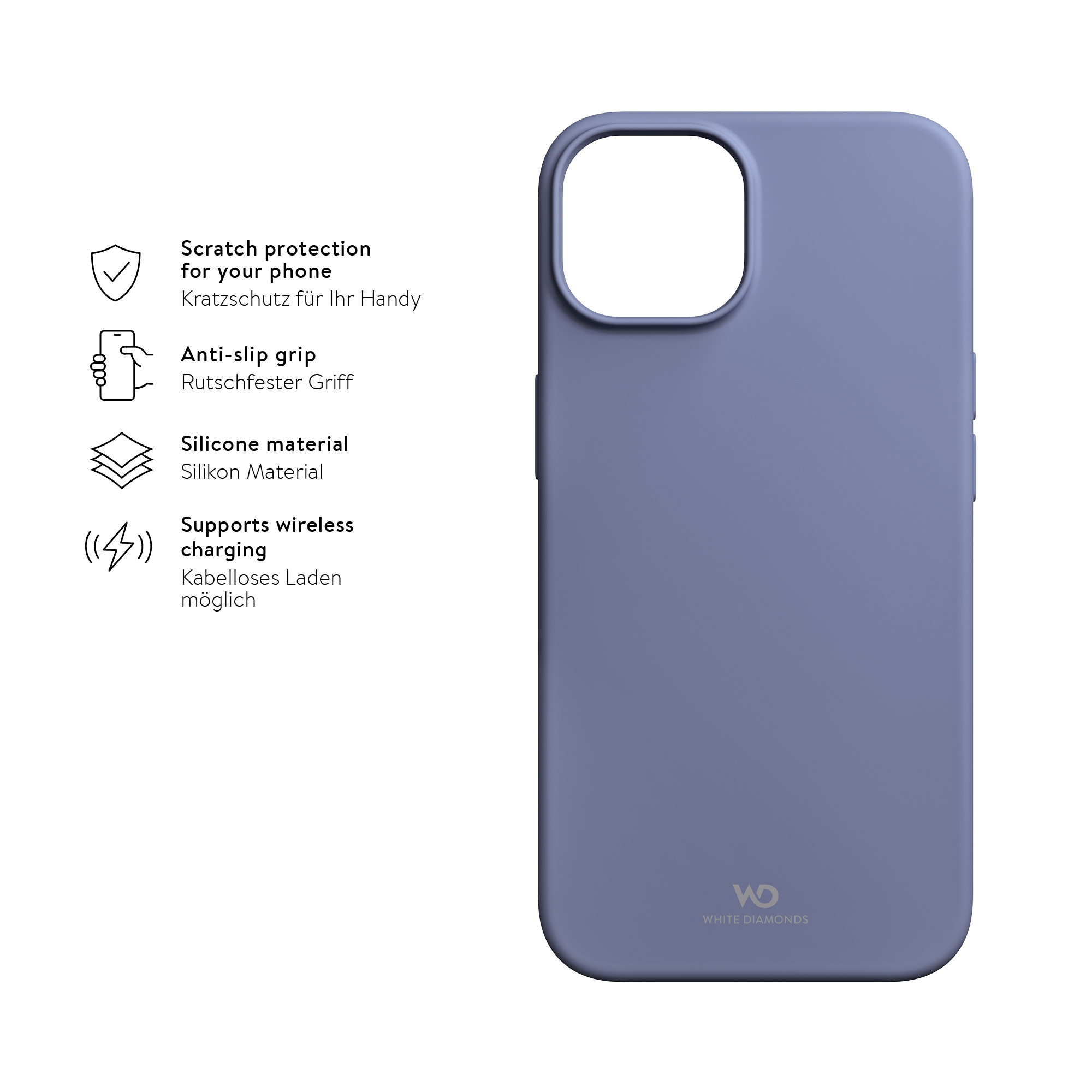 iPhone 13 Urban Case Silikon Cover Hülle (1480FIT86) - Serenity Blue