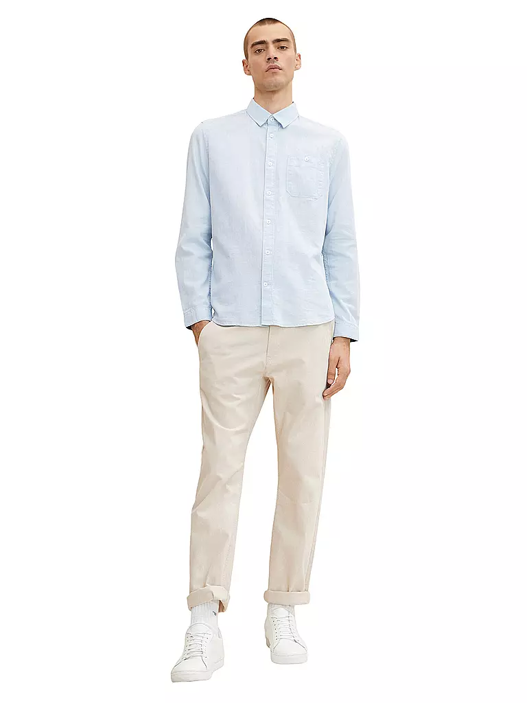 TOM TAILOR Hemd Regular Fit hellblau