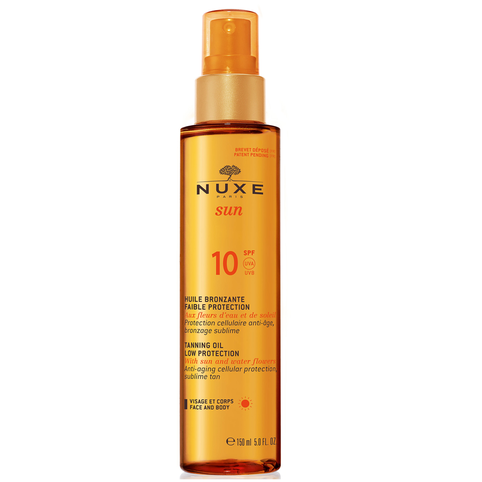 Nuxe Sun- Tanning Oil Face and Body SPF 10 150 ml - Solcreme