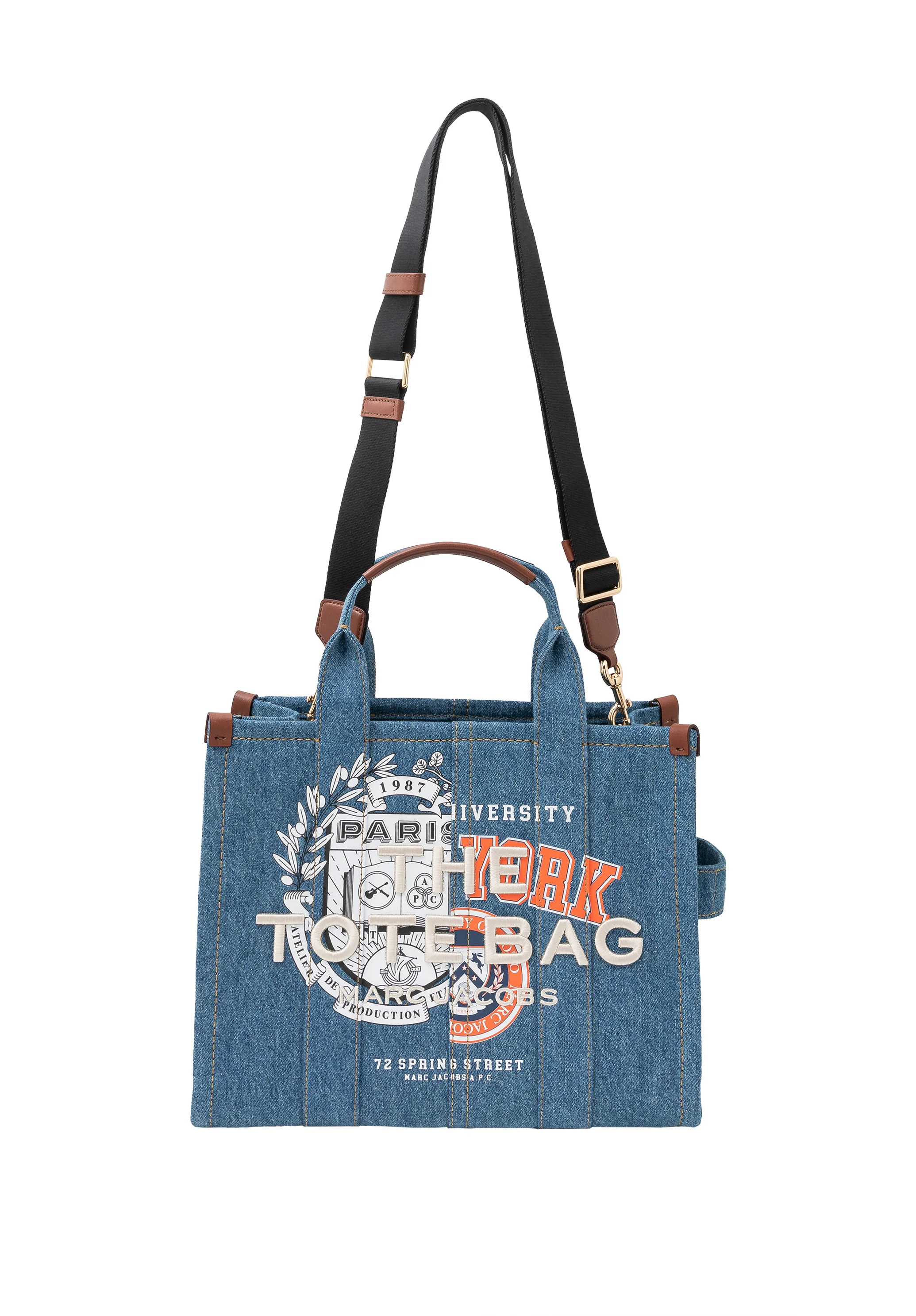 A.P.C. x Marc Jacobs. The Varsity Tote - Indigo delave