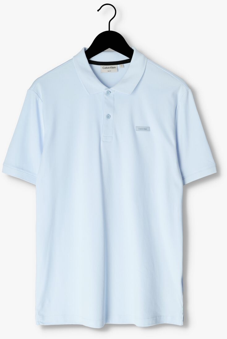 CALVIN KLEIN lichtblauwe calvin klein polo smooth cotton slim polo