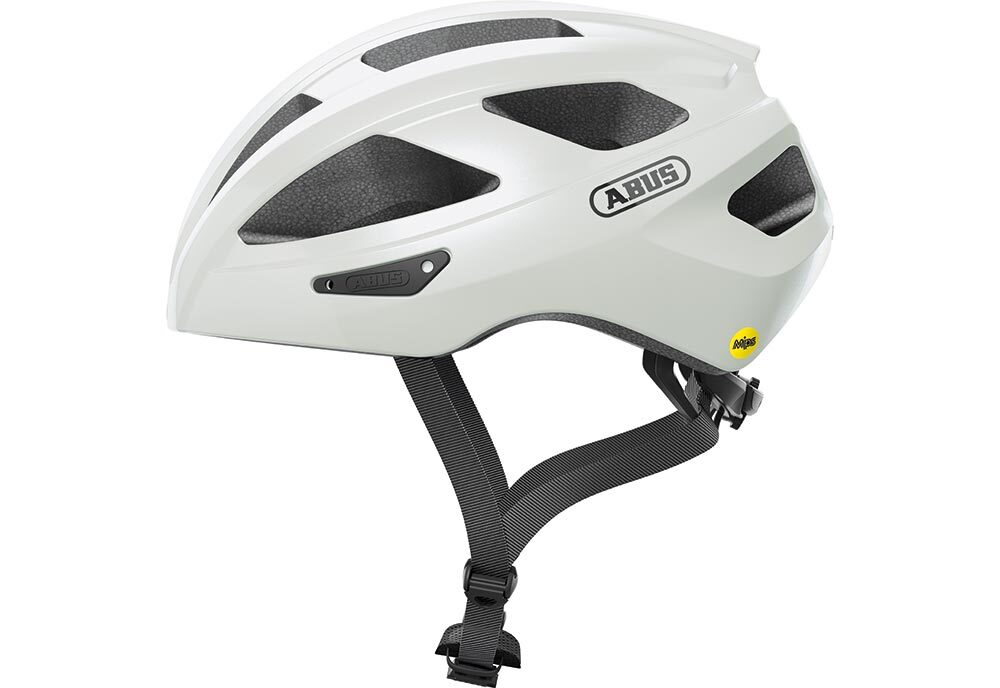 Abus Macator MIPS Race Fietshelm Pearl Wit