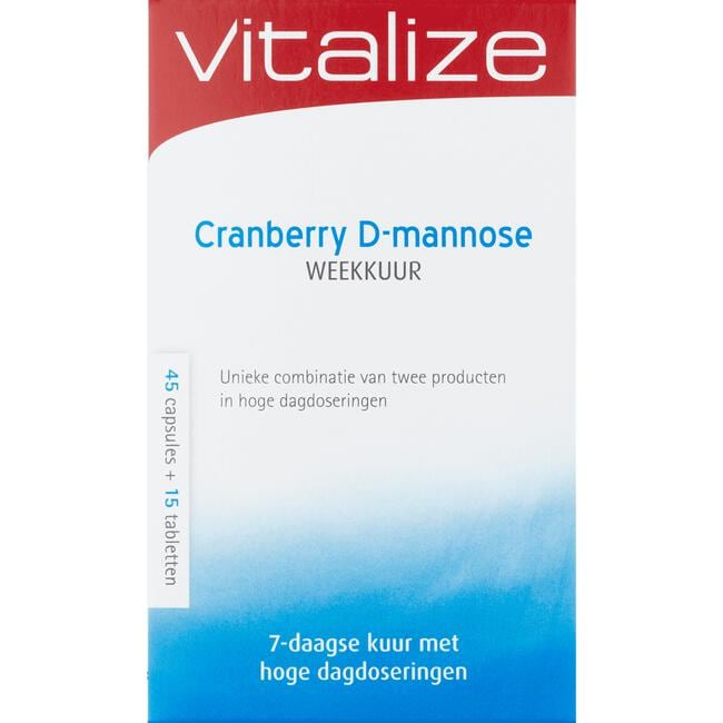 Vitalize Cranberry D-Mannose Weekkuur Capsules