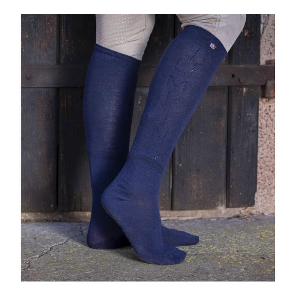 Equitheme STRASS - Chaussettes Femme marine