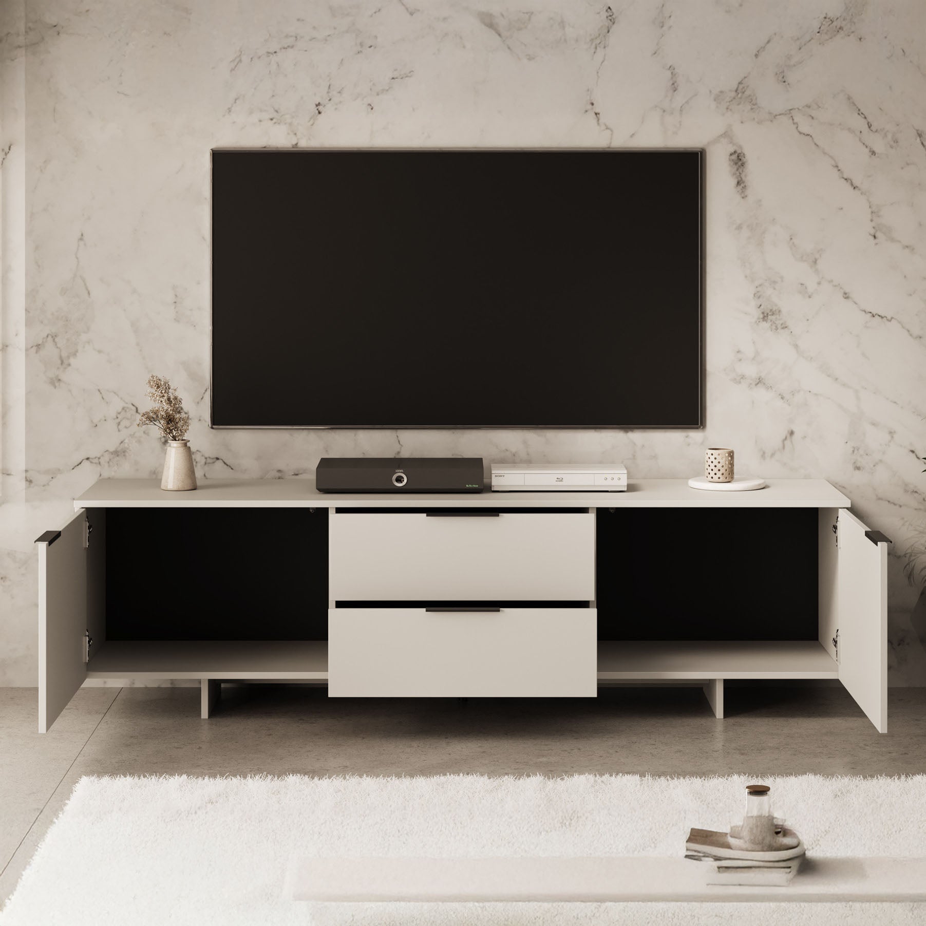 Ankara - TV-Meubel - Beige - 180 cm