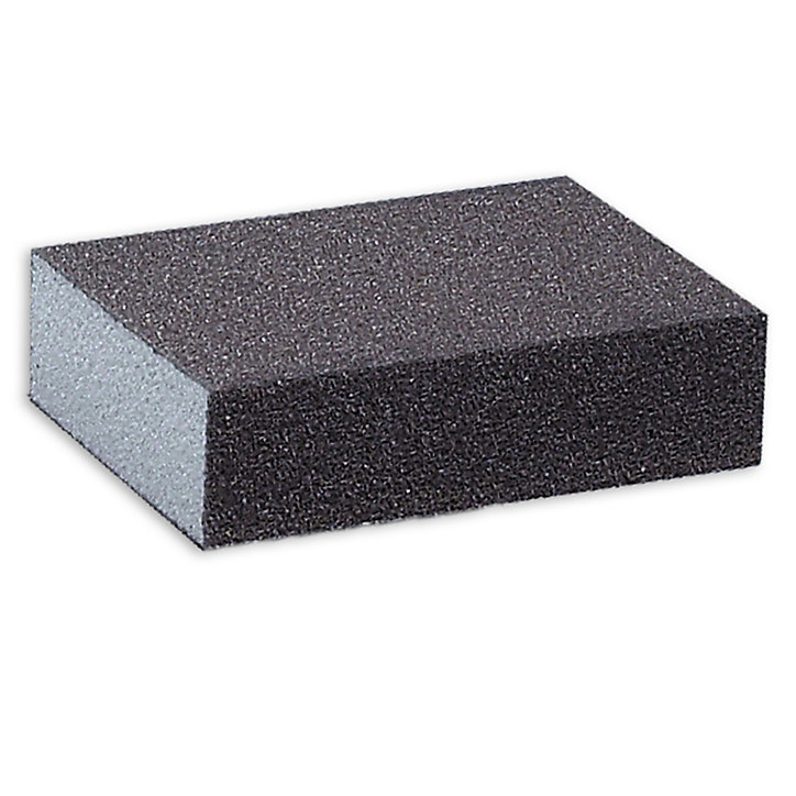 Eponge abrasive 2 faces 98 x 123 x 12 mm grain 60, lot de 3