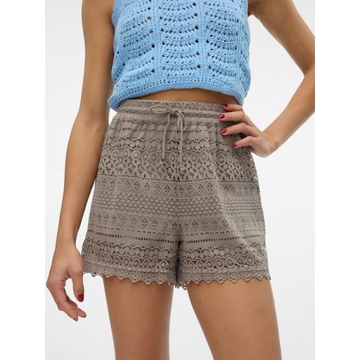 Vero Moda Honey Lace Shorts, Moon Rock, M