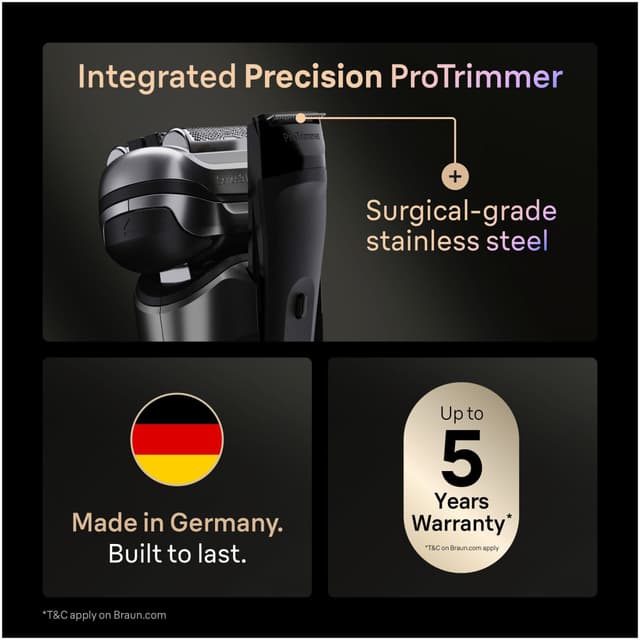 Braun Series 9 PRO+ barbermaskine 9675cc (grå)