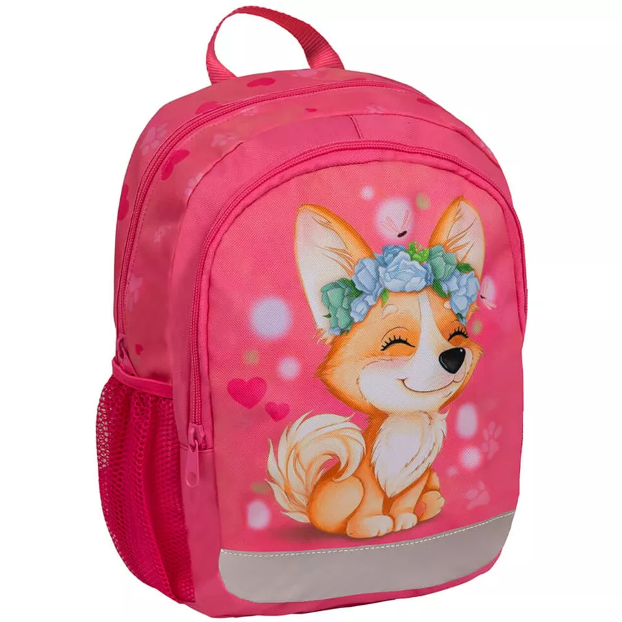 Belmil Kindergartenrucksack Kiddy Plus Kindergartenrucksack für 3-6 Jährige Kinder mit Brustgurt Cute Puppy