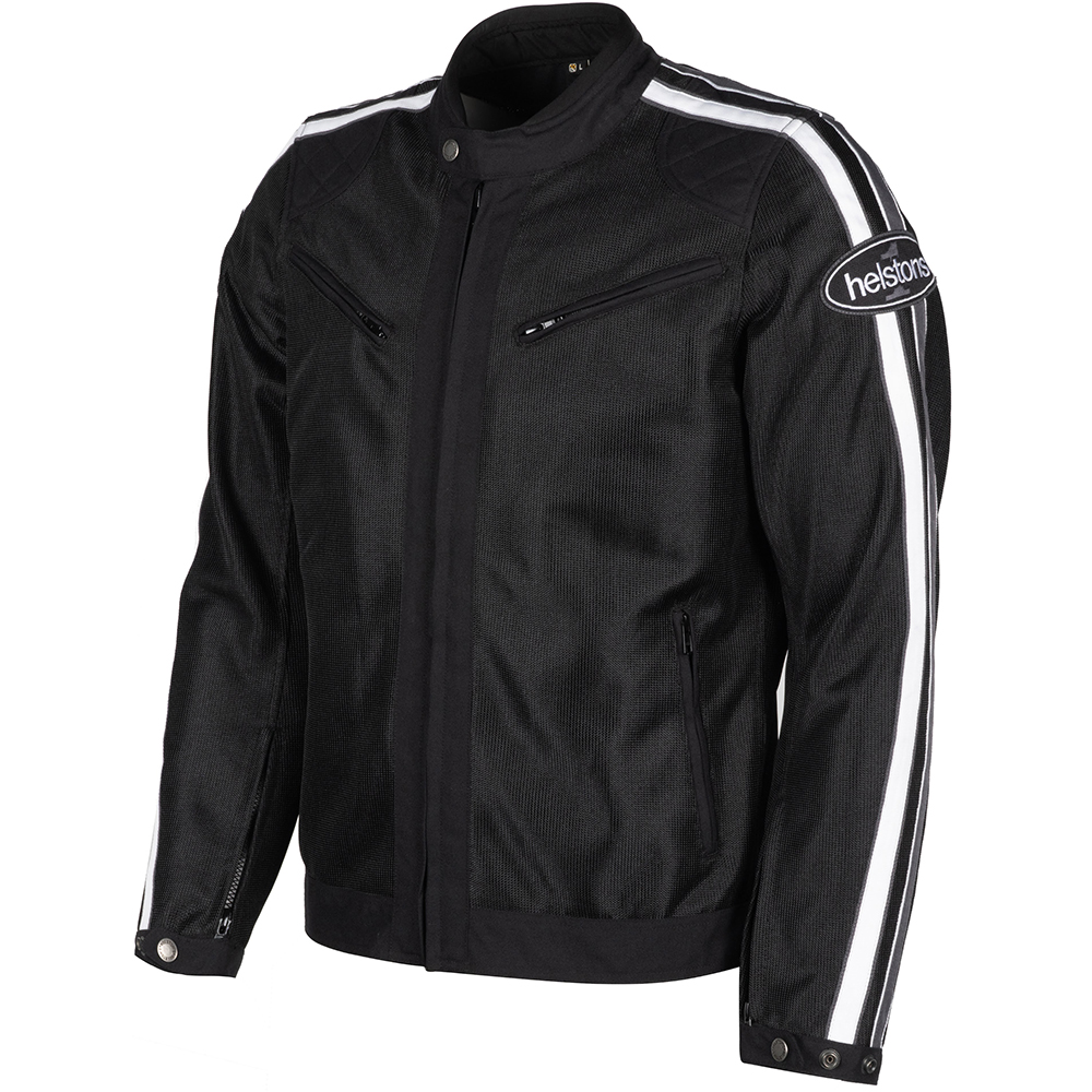 Helstons - Blouson Pace Air Noir / Blanc / Gris