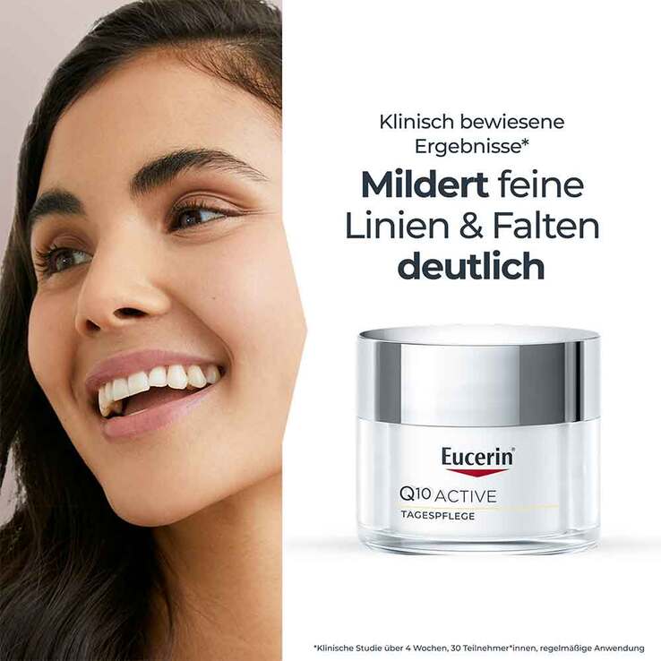 Eucerin Q10 Active Anti-Falten Tagescreme für trockene Haut, 50 ml