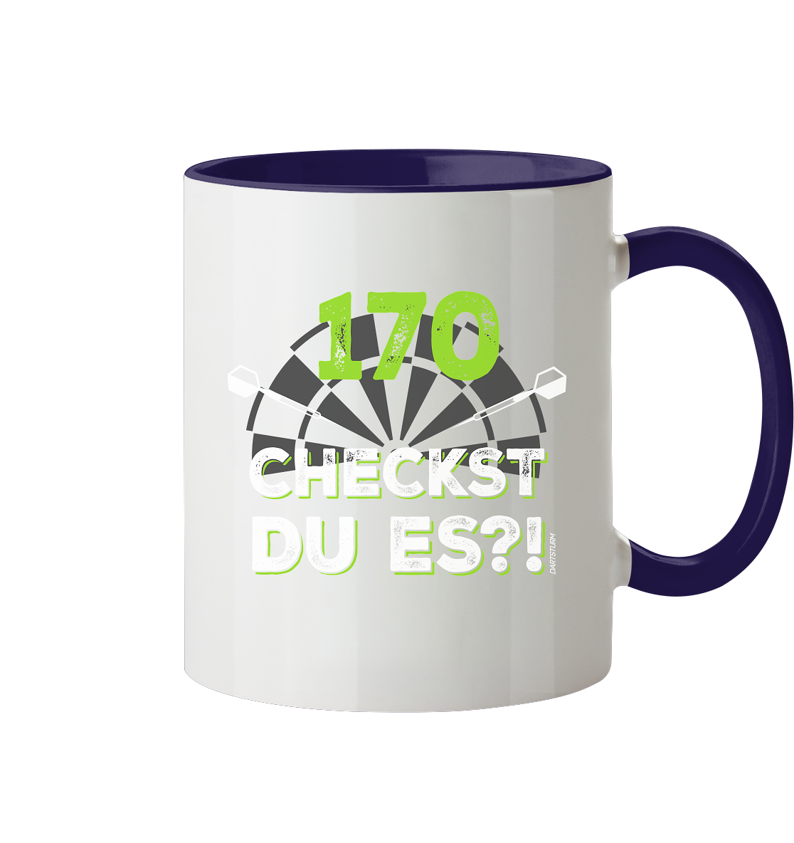 DartSturm - 170 Checkst du es - Tasse zweifarbig