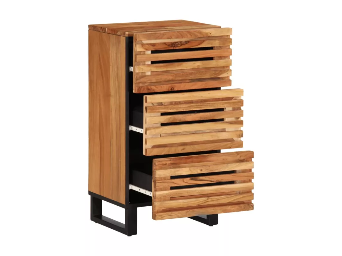 Buffet 40x34x75 cm bois d'acacia massif