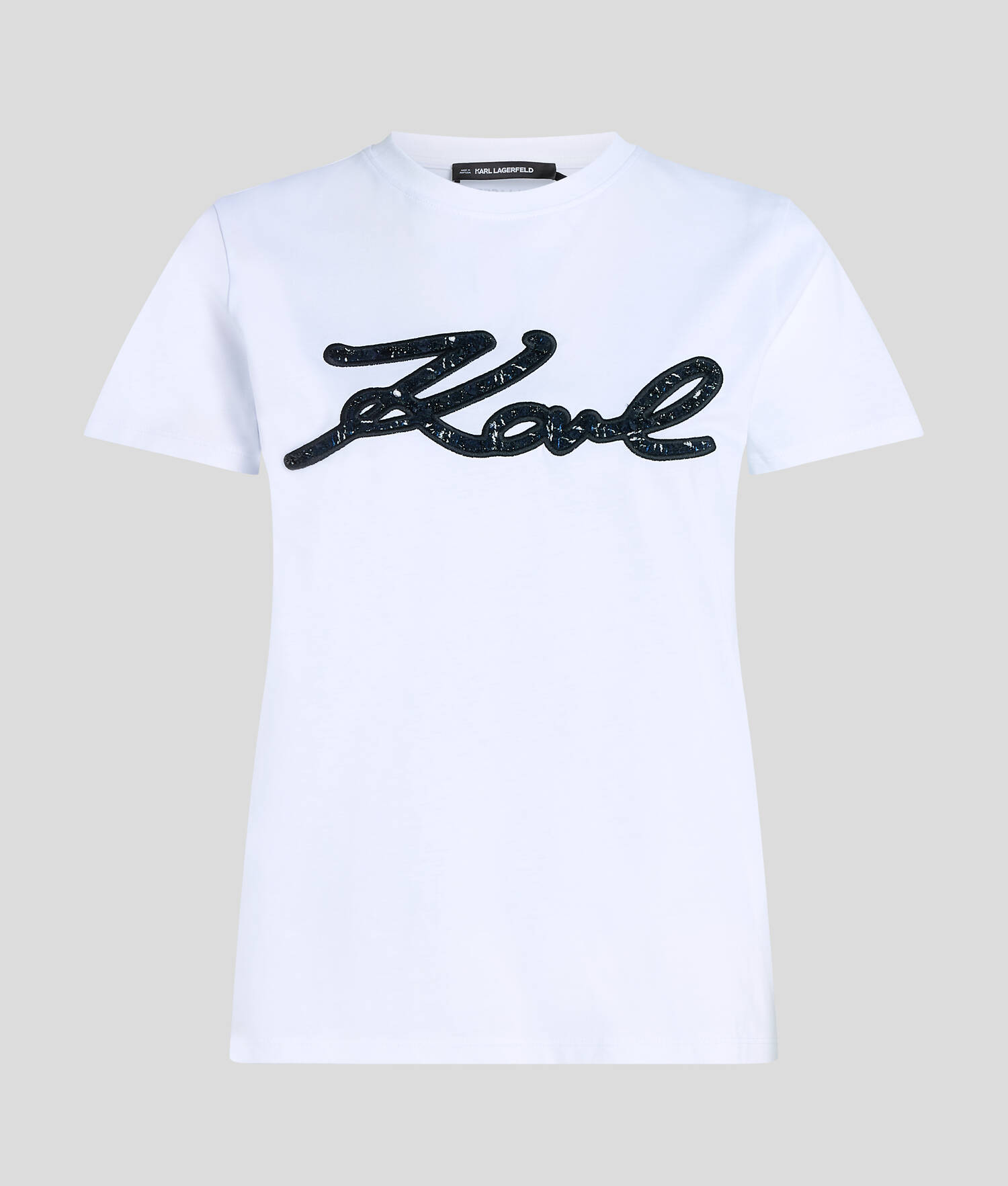 T-SHIRT EN BOUCLÉ KARL SIGNATURE