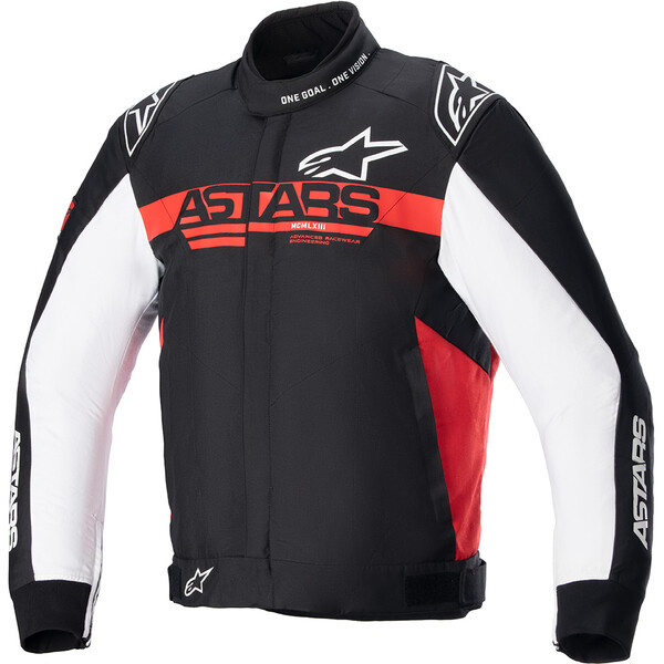 Alpinestars - Blouson Monza Sport Noir / Blanc / Rouge fluo