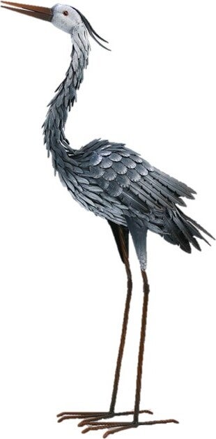 Intratuin tuinbeeld reiger grijs 50 x 21 x 87 cm