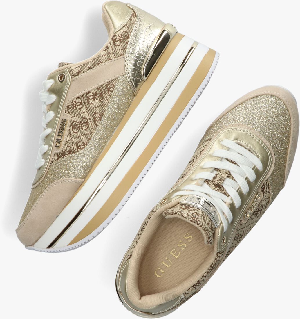 GUESS gouden guess lage sneakers hansin