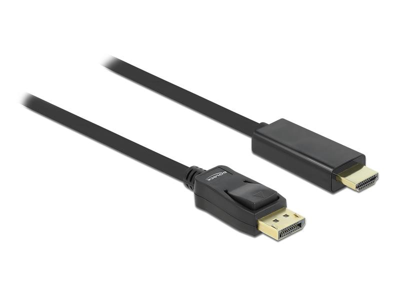 Delock Kabel DisplayPort - HDMI, 2 m Delock Kabel DisplayPort 1.1 Stecker > High Speed HDMI-A Stecker Passiv 2 m schwarz