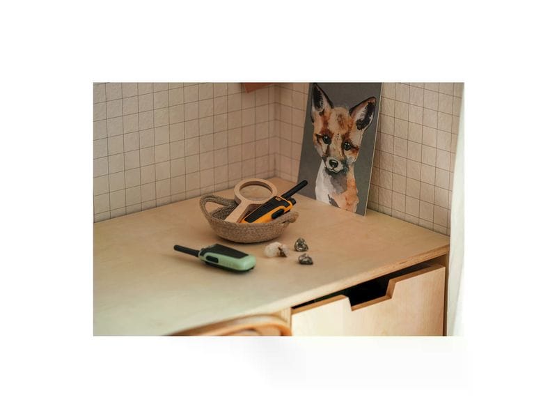 Kidywolf Walkie-Talkies mit Taschenlampe grün/orange Funkgeräte für Kinder