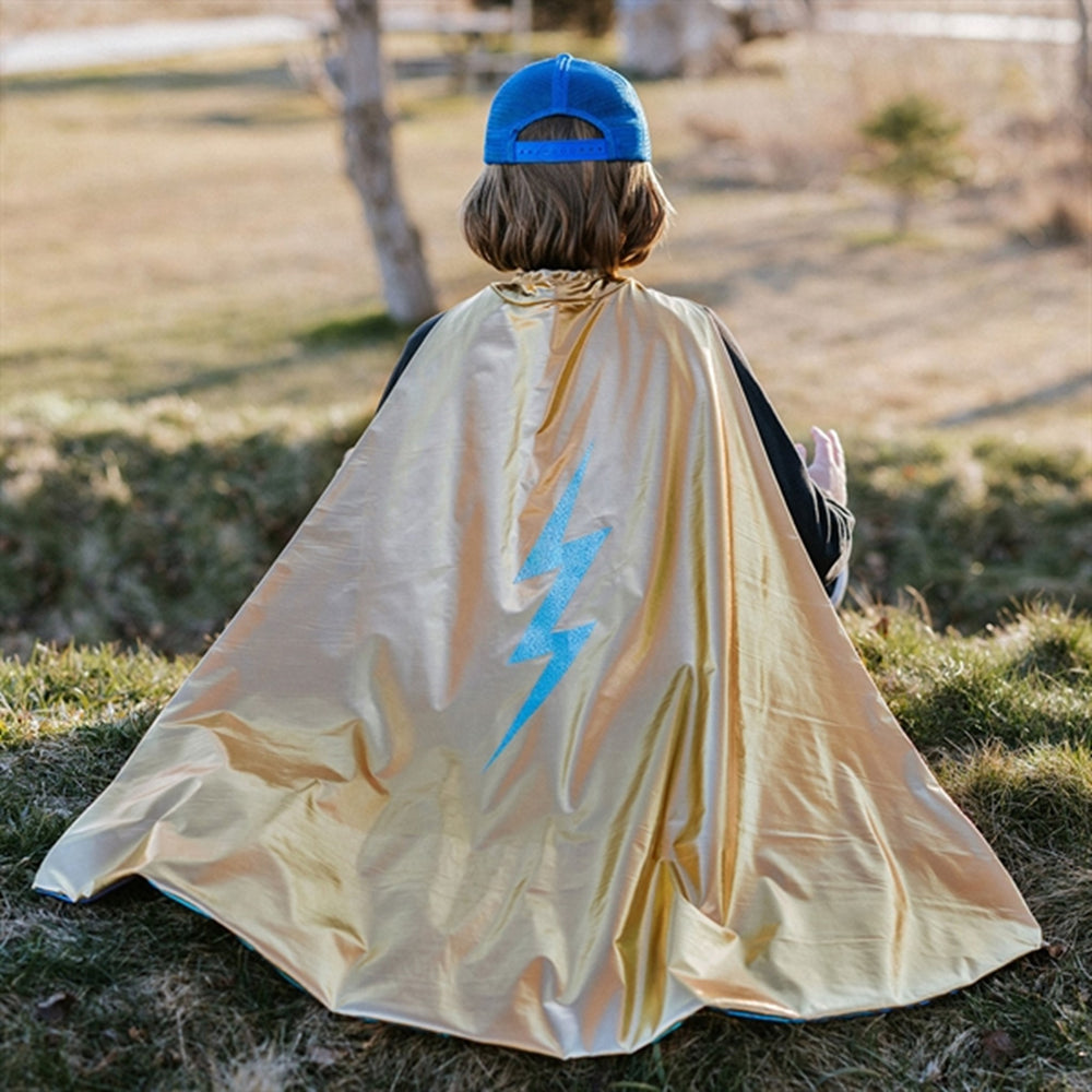 Køb Great Pretenders Blue Lightning Holographic Cape