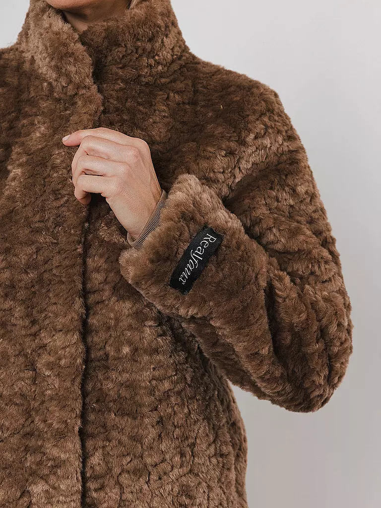 RINO&PELLE Jacke in Felloptik KION camel