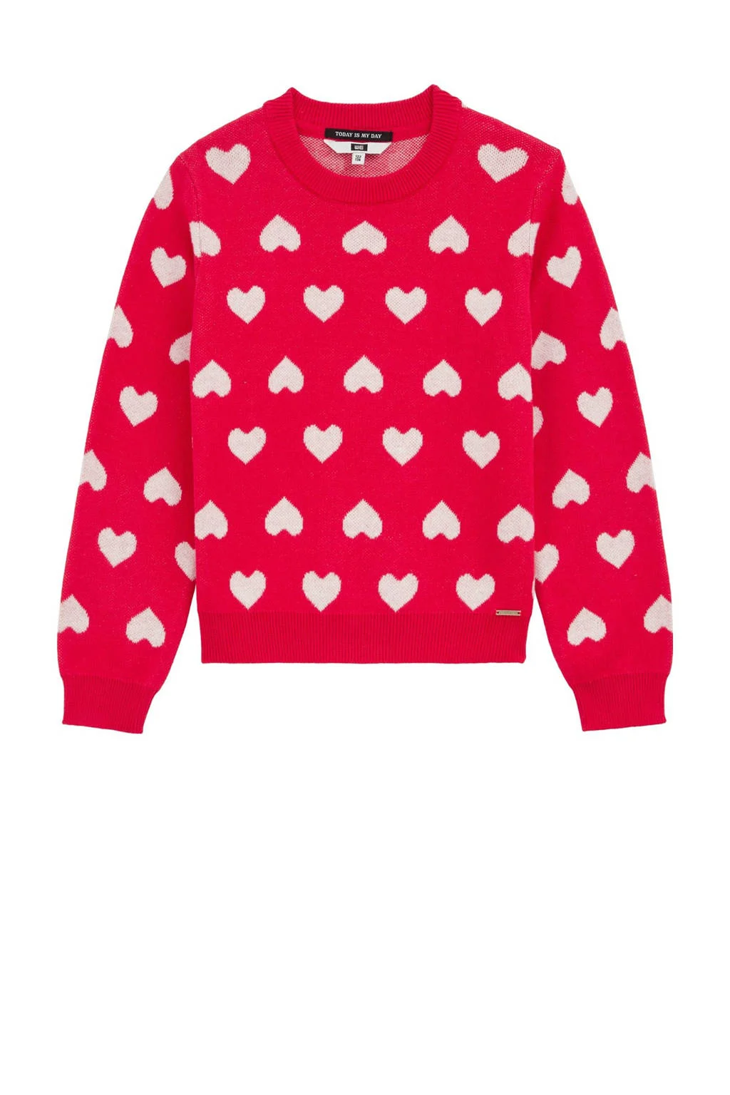WE Fashion gebreide trui rood