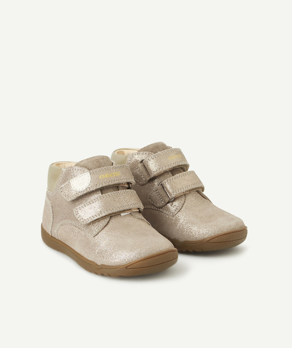 GEOXBASKETS MACCHIA BÉBÉ FILLE GRIS FUMÉ