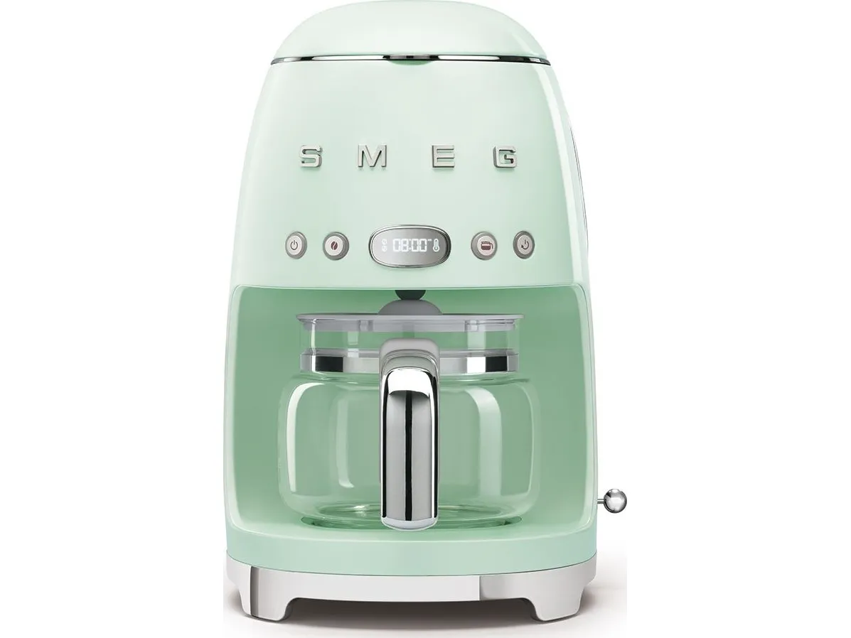 Smeg 50's Style DCF02PGEU - Kaffemaskine - 10 kopper - pastelgrøn