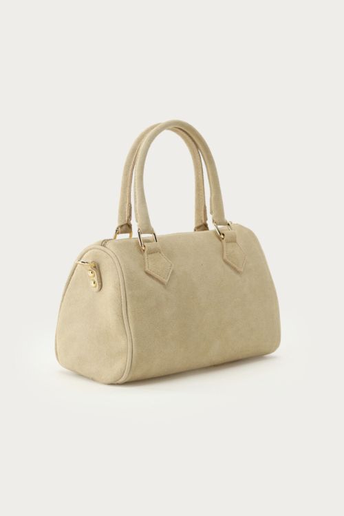 Beige suède tas