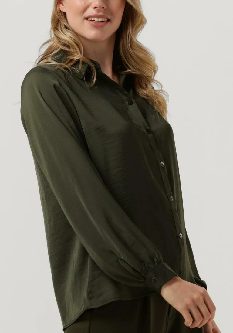 MY ESSENTIAL WARDROBE groene my essential wardrobe blouse hllo shirt