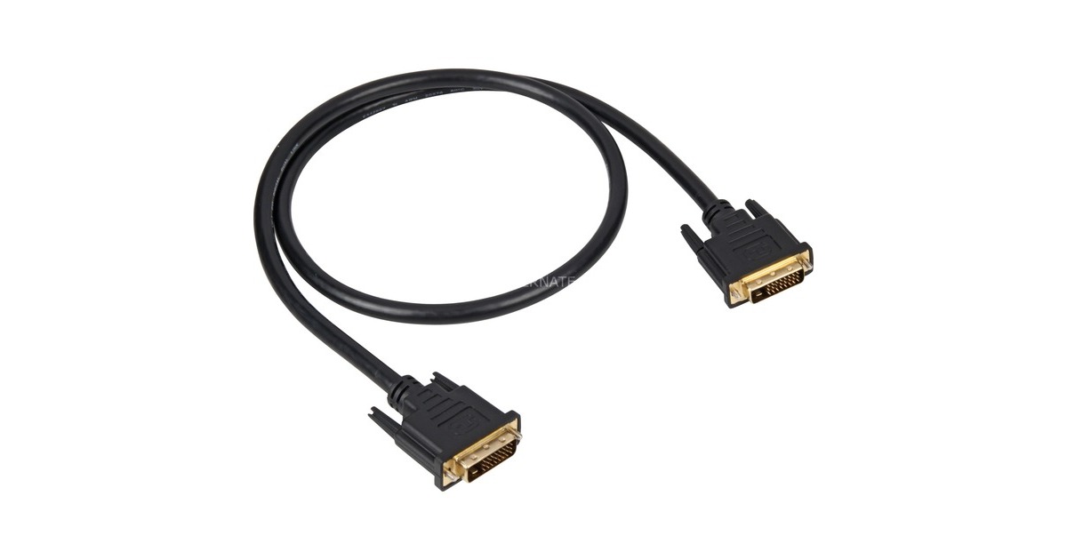 SharkoonDVI-D kabel  (Zwart, 1 meter)