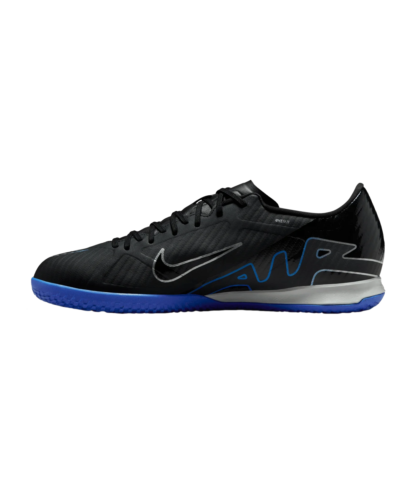 Nike Air Zoom Mercurial Vapor XV Academy IC Halle Shadow Schwarz Silber Blau F040