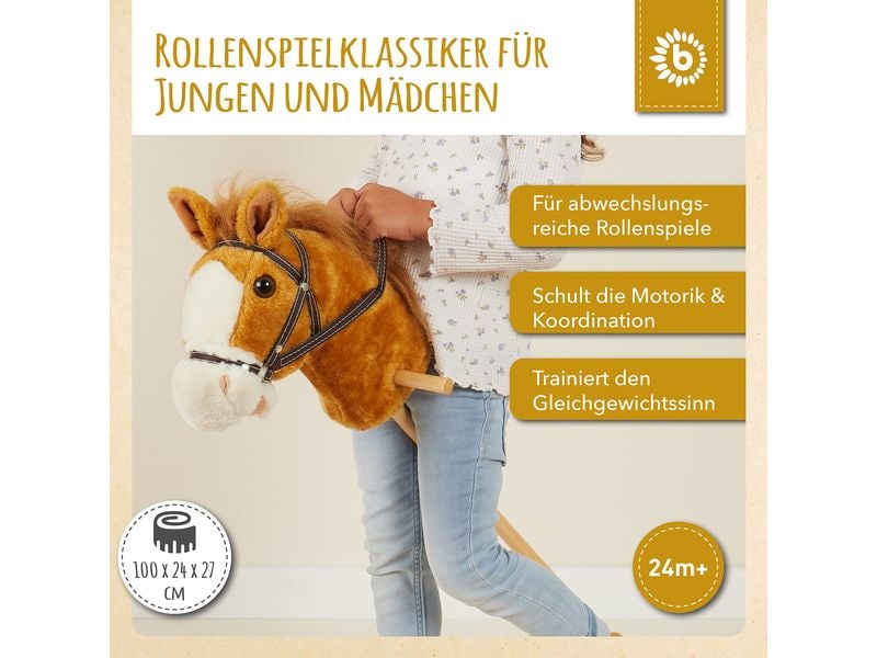 bieco Steckenpferd Brownie Spielzeug Pferdchen