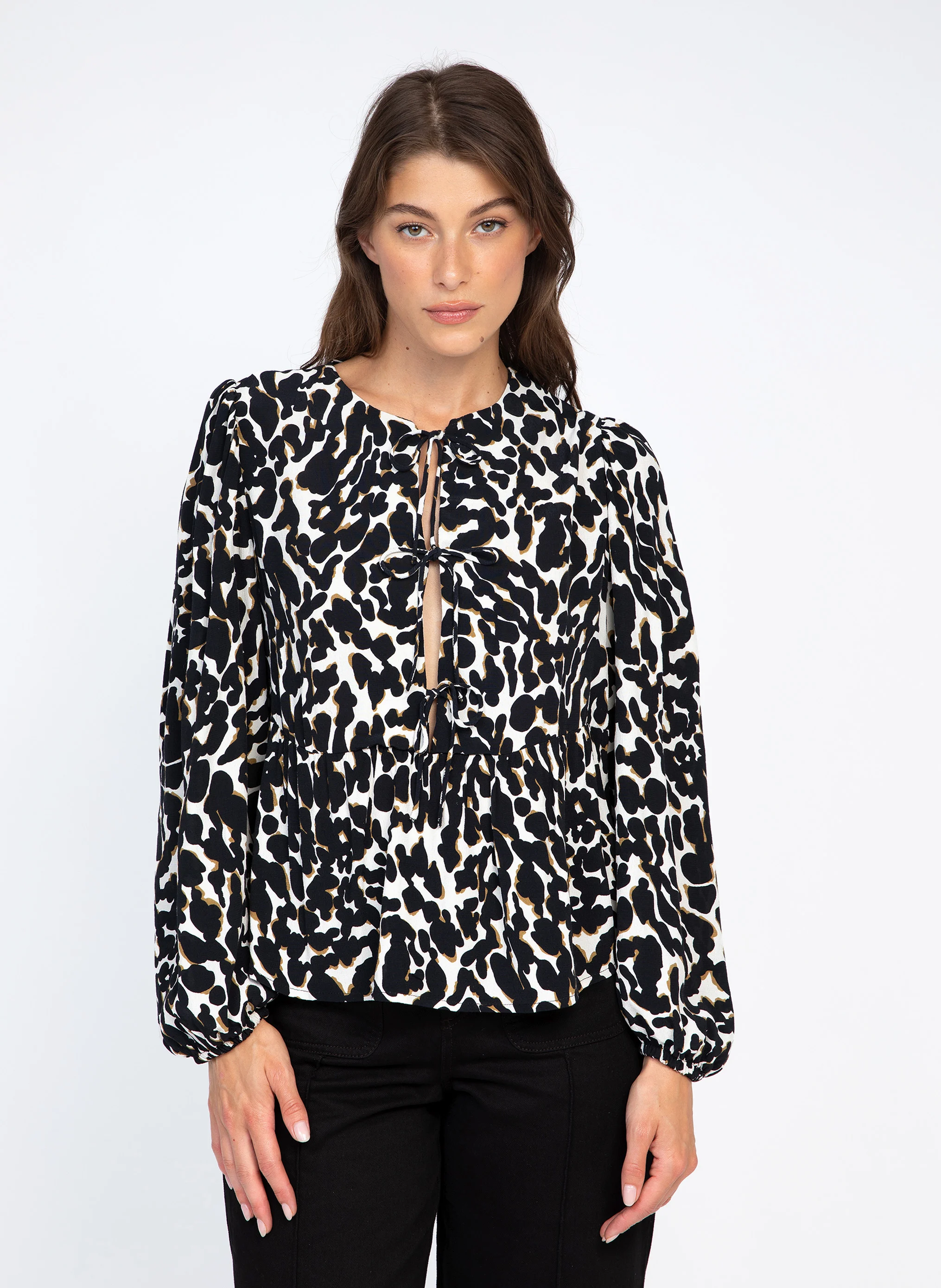 KAVELY - Blouse droite imprimée | Multicolore