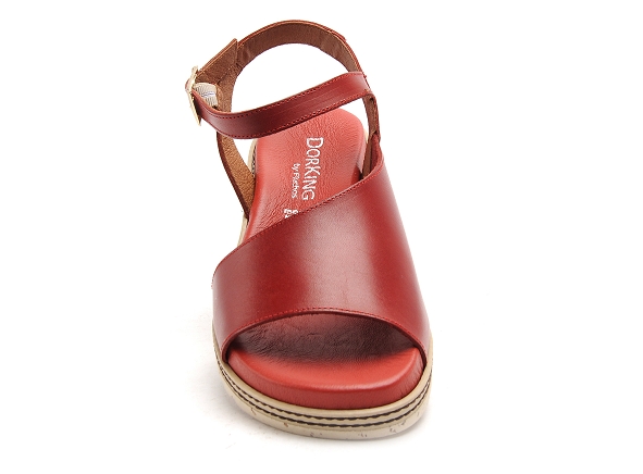 Dorking nu pieds plats femme espe d8771 rouge