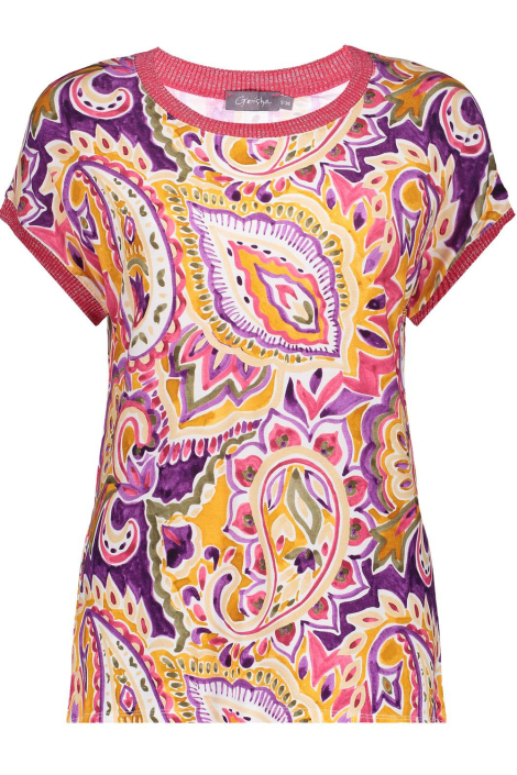 Geisha multi color dames t-shirt