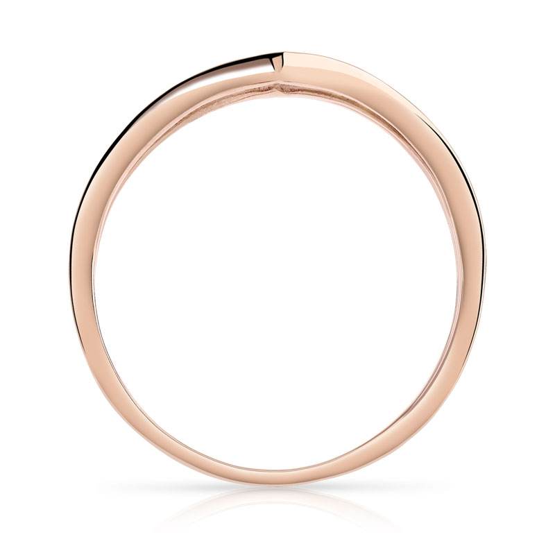 Bague or 375 rose 