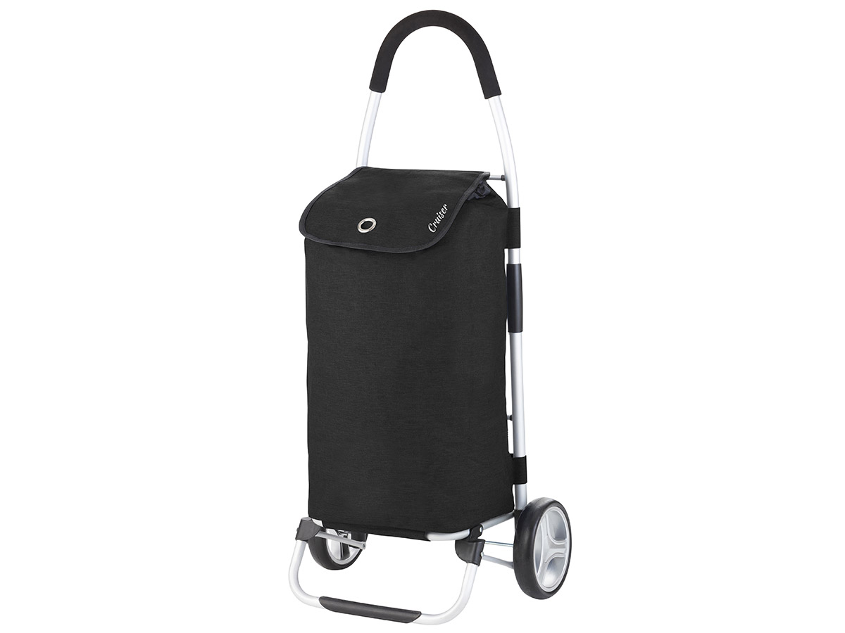 Cruiser 45 liter opvouwbare boodschappentrolley - Black
