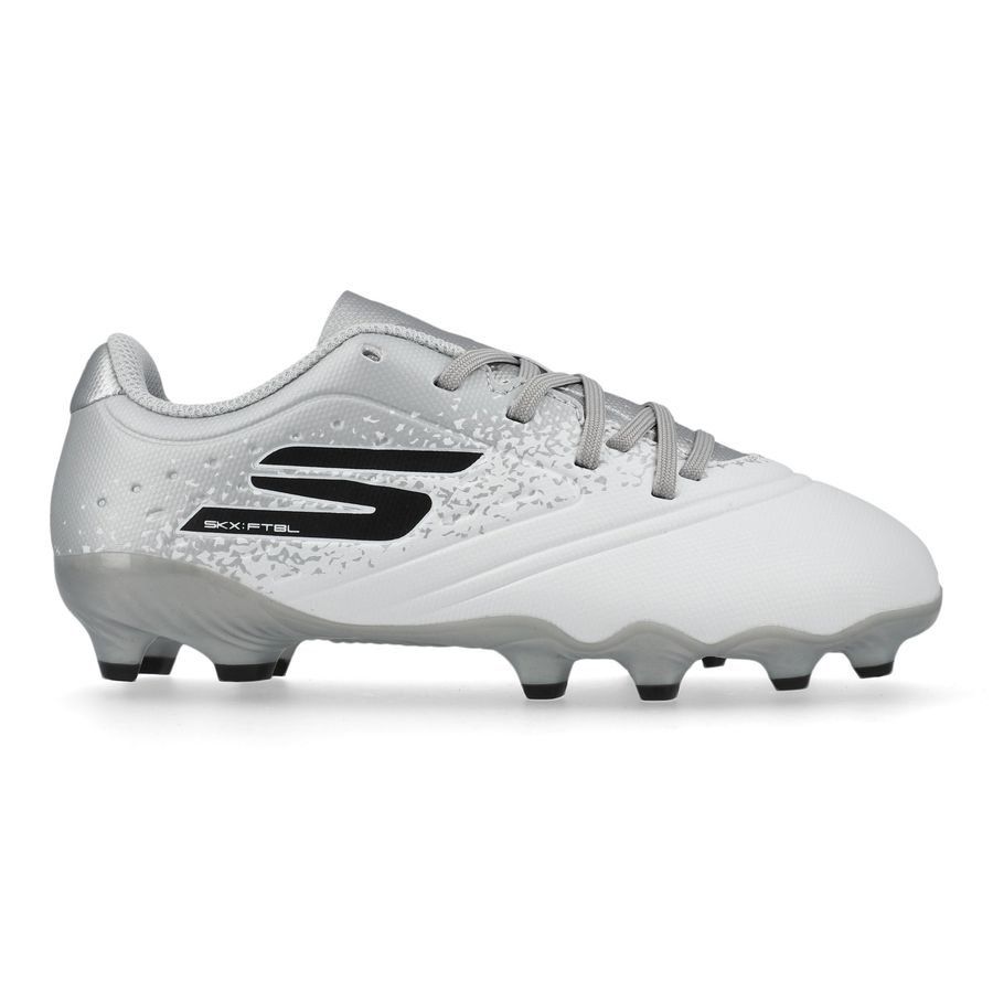 Skechers Razor 1.5 FG Electrum - Blanc/Argenté Enfant