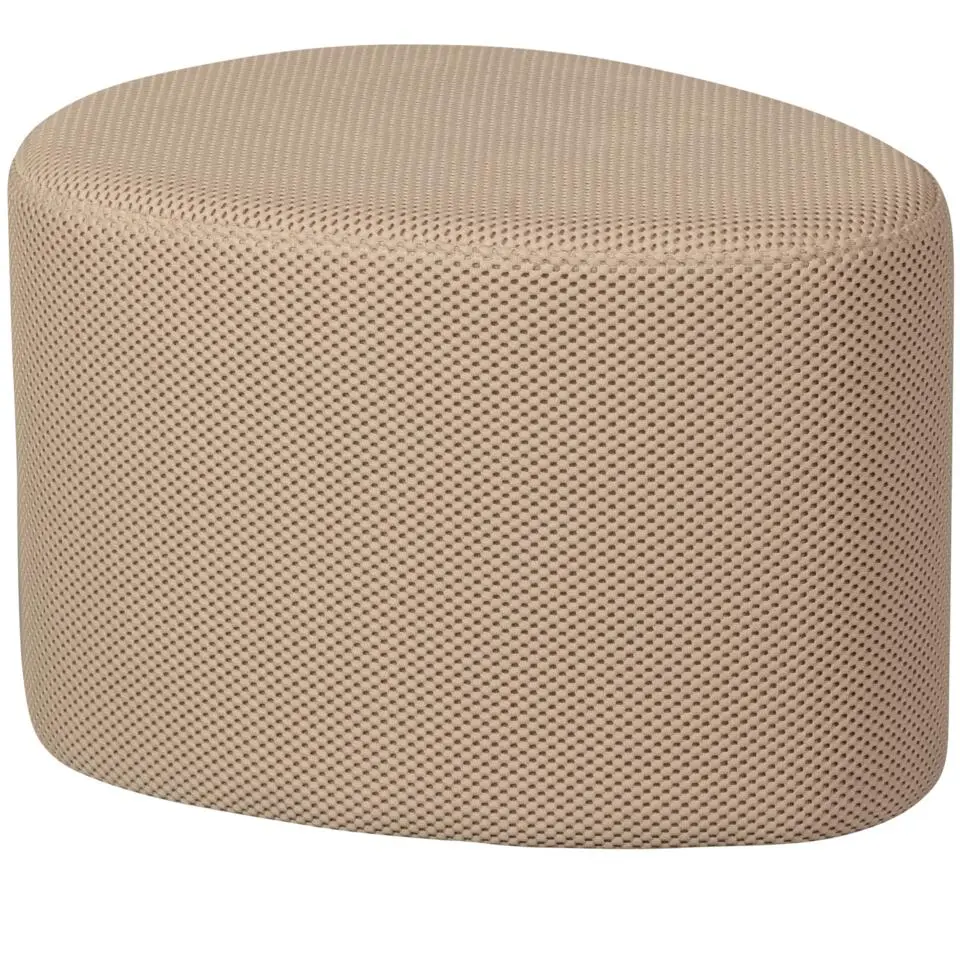 WOOOD Puuk Poef - Mesh - Naturel - 38x60x47
