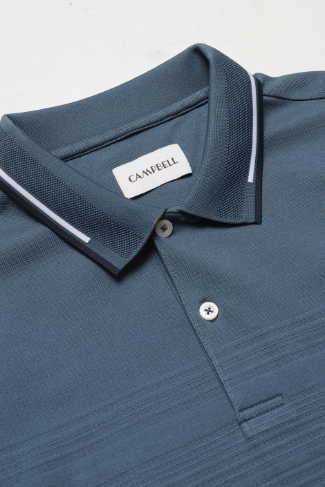 Campbell blauwe heren polo