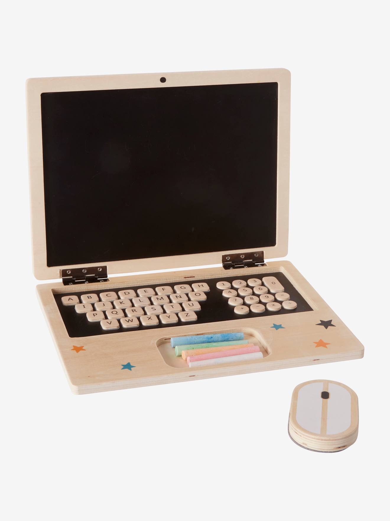 laptop de madeira preta