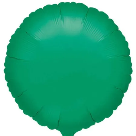 amscan Folienballon Metallic Green rund, 43 cm