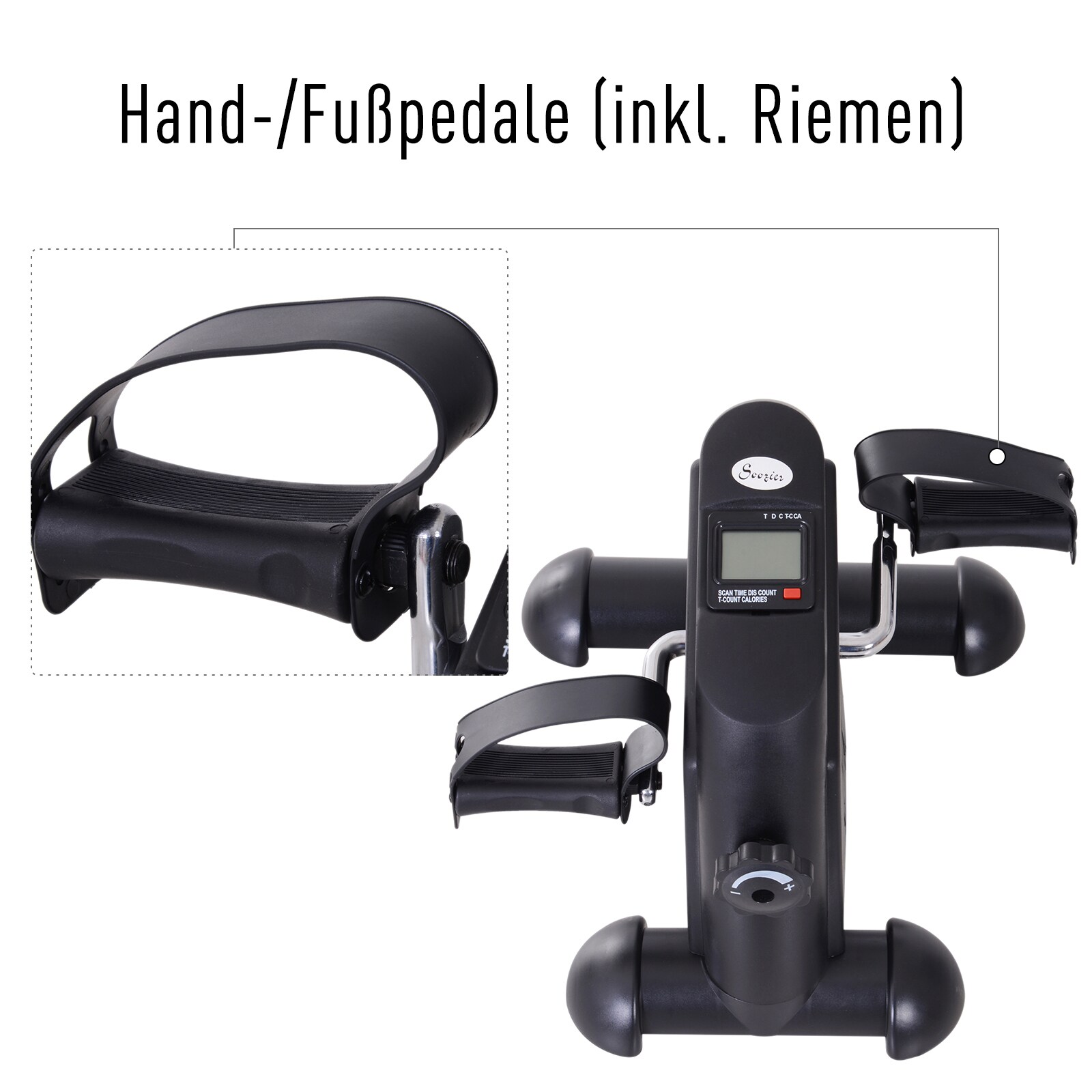 HOMCOM Pedaltrainer mit LCD-Display 39 x 40 x 31 cm (BxTxH)