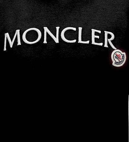 Moncler T-shirt - Sort m. Hvid