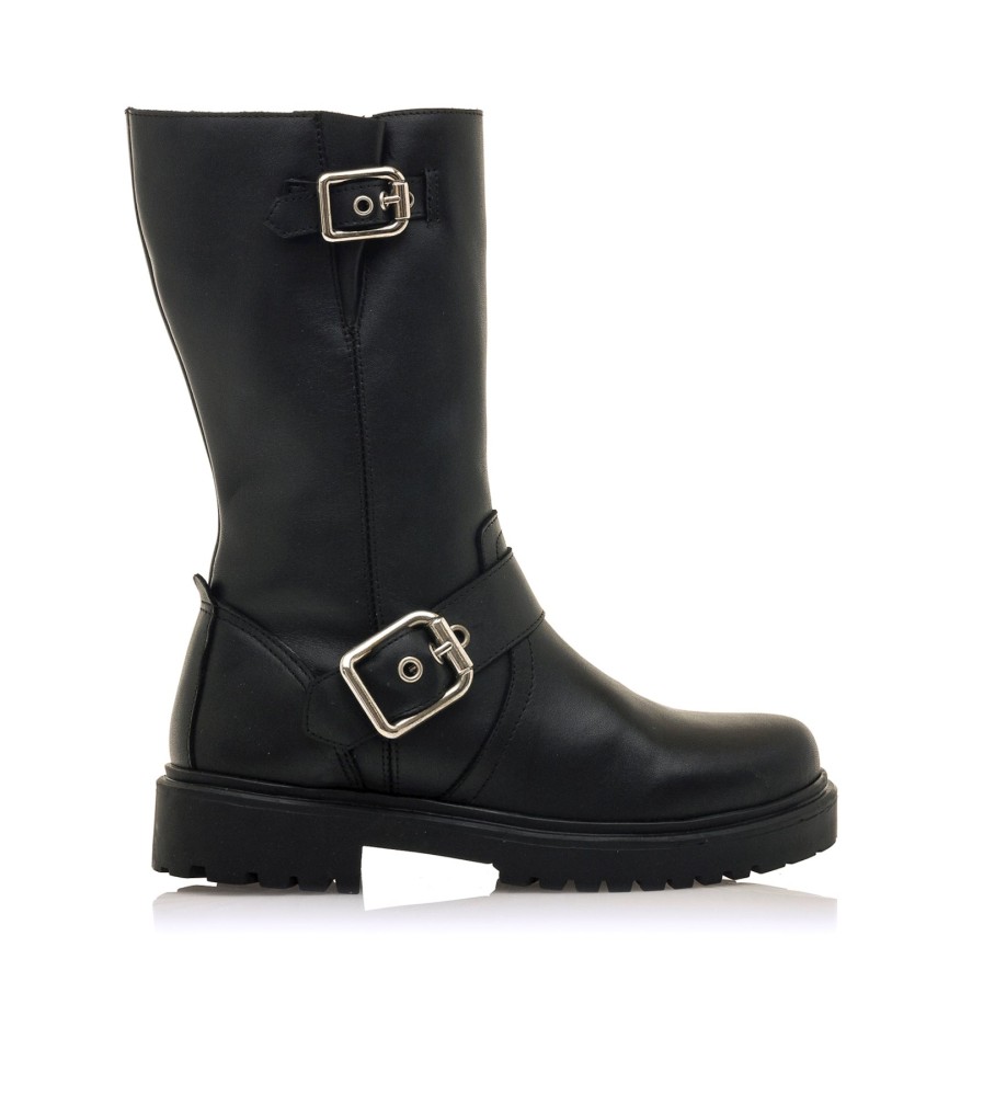 Botas Mustang Lilou de couro preto
