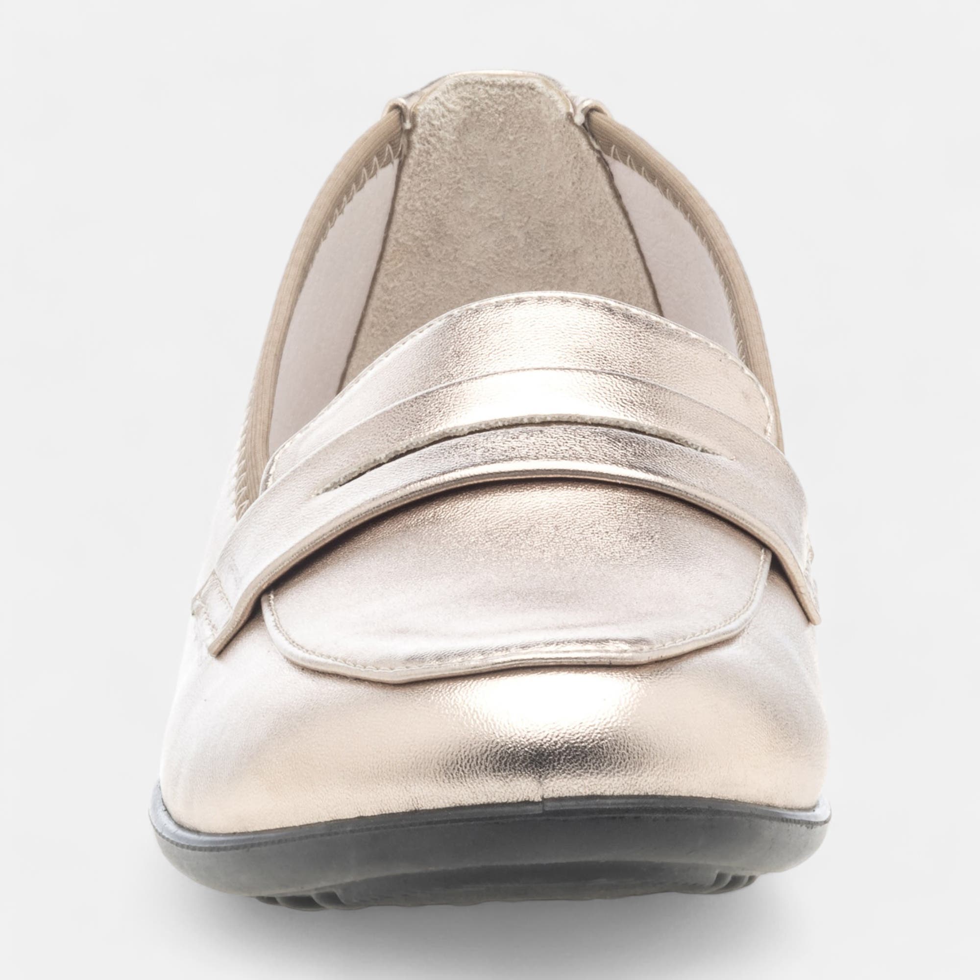 Mocassins pieds sensibles Femme bronze
